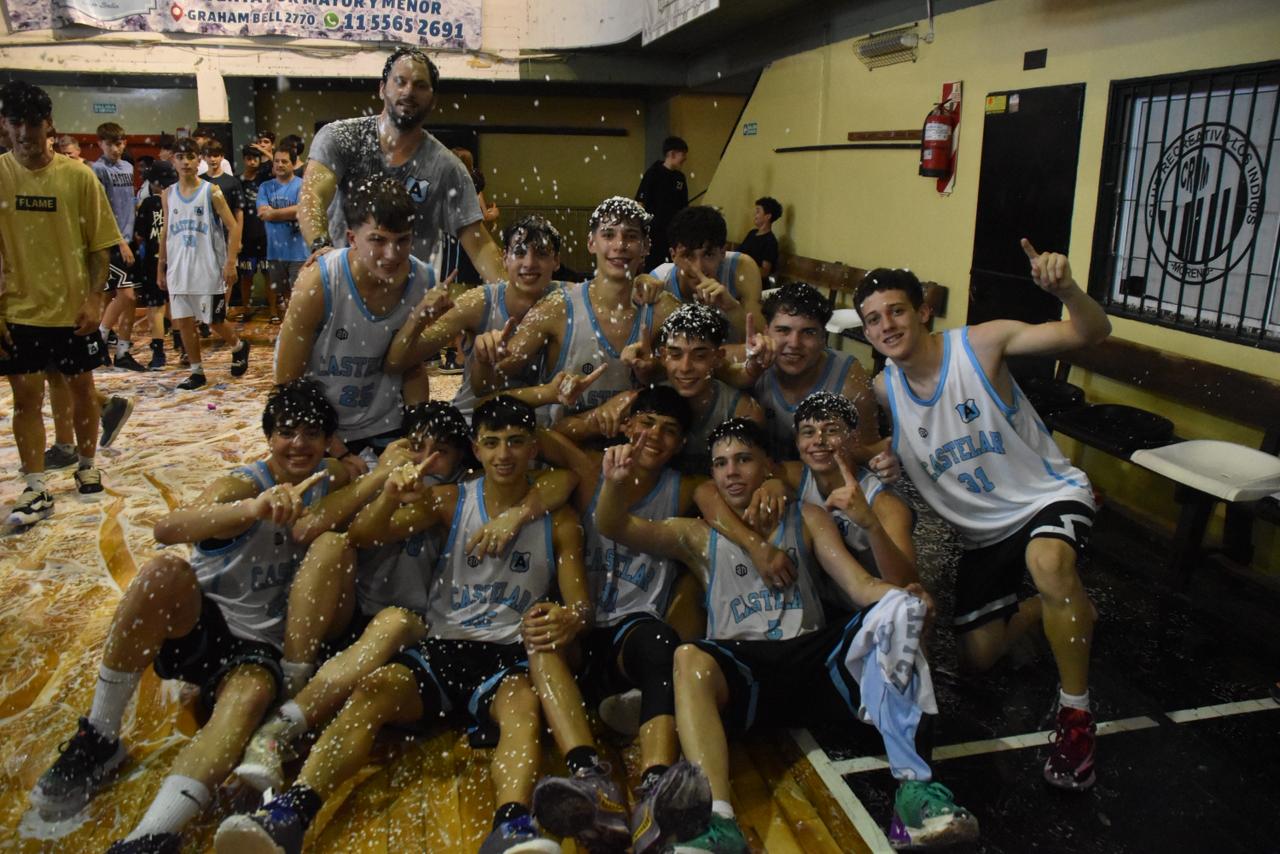 Equipo masculino de basquet argentino de castelar, sub17 campeon nivel 1 oeste febamba
